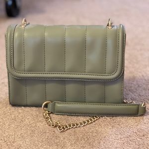 Kaari Blue Quilted functional sage color Crossbody